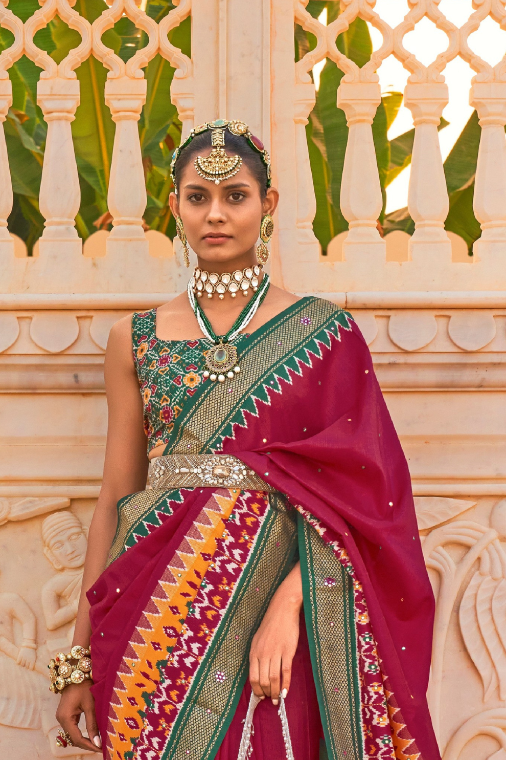 Elegant Patola Silk Saree in Smooth Designer Style