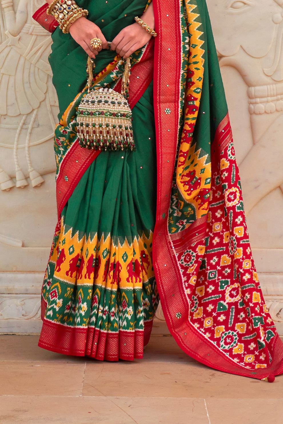 Elegant Patola Silk Saree in Smooth Designer Style