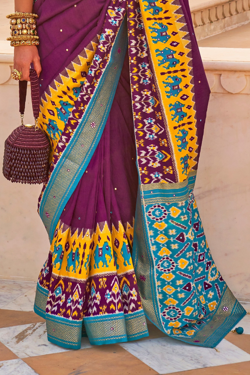 Elegant Patola Silk Saree in Smooth Designer Style