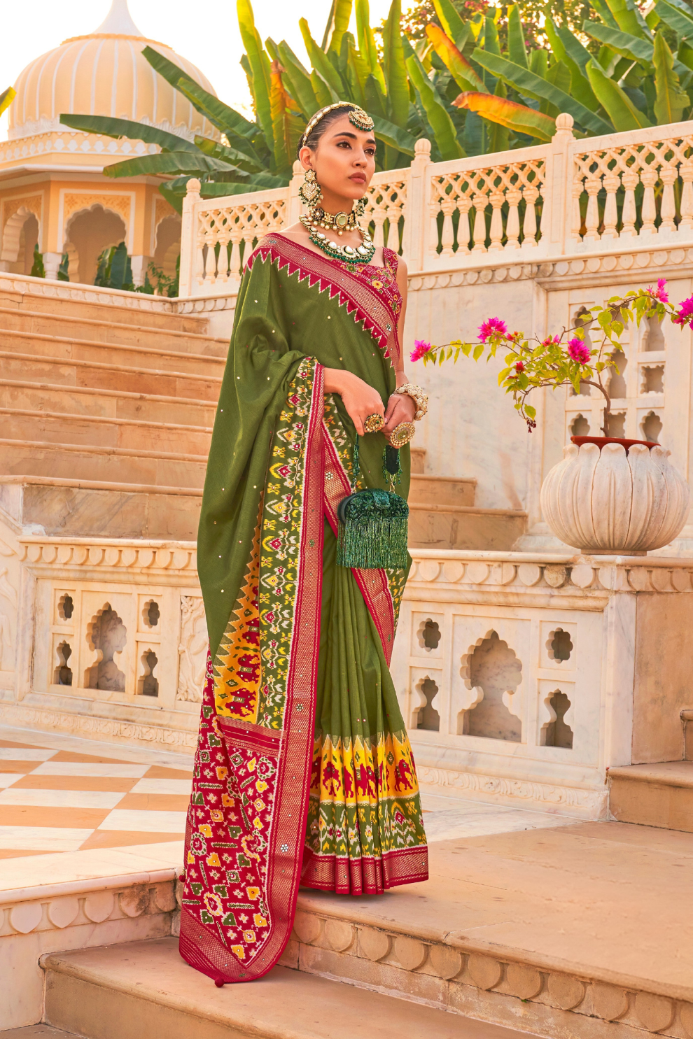 Elegant Patola Silk Saree in Smooth Designer Style
