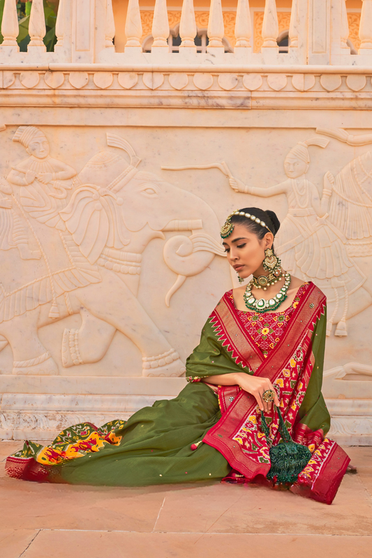 Elegant Patola Silk Saree in Smooth Designer Style