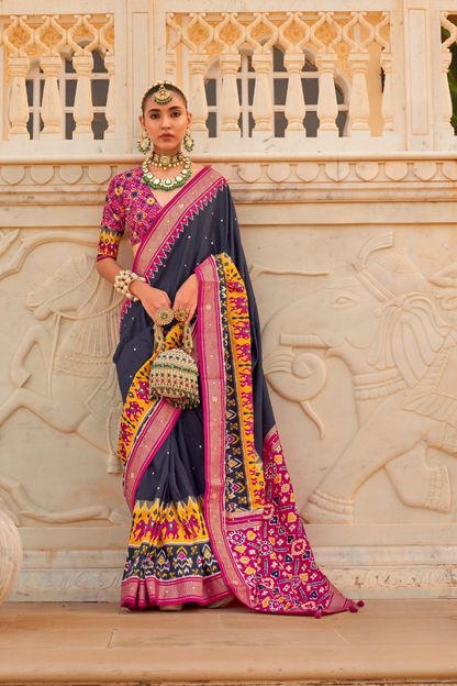 Elegant Patola Silk Saree in Smooth Designer Style