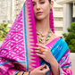 Soft Banarasi Silk Saree with Traditional Ikkat Weaving - LaVante Fashion