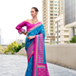Soft Banarasi Silk Saree with Traditional Ikkat Weaving - LaVante Fashion