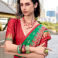 Soft Banarasi Silk Saree with Traditional Ikkat Weaving - LaVante Fashion