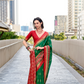 Soft Banarasi Silk Saree with Traditional Ikkat Weaving - LaVante Fashion