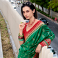 Soft Banarasi Silk Saree with Traditional Ikkat Weaving - LaVante Fashion