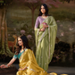 Dolla Silk Embroidered Wedding Saree with Contrast Blouse Design