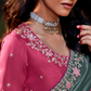 Dolla Silk Embroidered Wedding Saree with Contrast Blouse Design