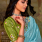 Dolla Silk Embroidered Wedding Saree with Contrast Blouse Design