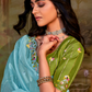 Dolla Silk Embroidered Wedding Saree with Contrast Blouse Design