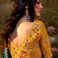 Dolla Silk Embroidered Wedding Saree with Contrast Blouse Design