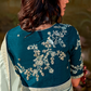 Dolla Silk Embroidered Wedding Saree with Contrast Blouse Design
