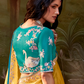 Dolla Silk Embroidered Wedding Saree with Contrast Blouse Design