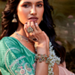 Dolla Silk Embroidered Wedding Saree with Contrast Blouse Design