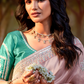 Dolla Silk Embroidered Wedding Saree with Contrast Blouse Design