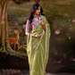 Dolla Silk Embroidered Wedding Saree with Contrast Blouse Design