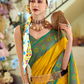 Soft Silk Saree with Traditional Ikkat Border - LaVante Fashion