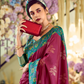 Soft Silk Saree with Traditional Ikkat Border - LaVante Fashion
