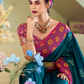 Soft Silk Saree with Traditional Ikkat Border - LaVante Fashion