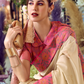 Soft Silk Saree with Traditional Ikkat Border - LaVante Fashion
