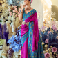 Soft Silk Saree with Traditional Ikkat Border - LaVante Fashion