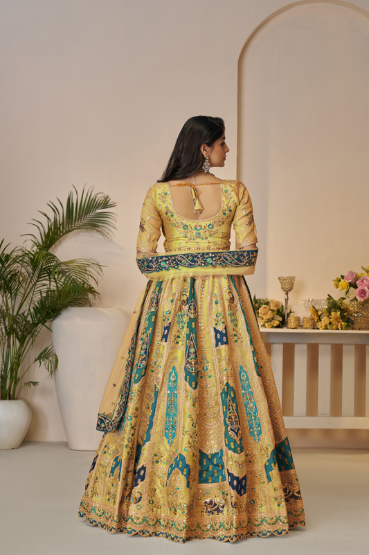 LAVANTE_FASHION_Step_into_regal_elegance_with_our_Rajsi_Heritage_Collection_featuring_a_majestic_silk_bridal_lehenga_adorned_11 - LaVante Fashion