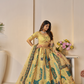 Peacock Embroidered Bridal Lehenga – A Signature Piece from The Rajsi Haathi Collection