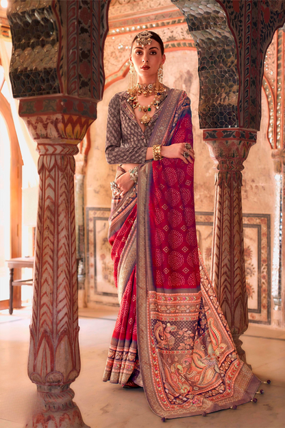 Super P.V. Silk Saree with Exclusive Value Addition Work