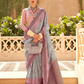 Rich Banarasi Handwoven  khadi Silk Saree with Traditional Weave