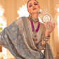Rich Banarasi Handwoven  khadi Silk Saree with Traditional Weave