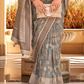 Rich Banarasi Handwoven  khadi Silk Saree with Traditional Weave