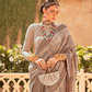 Rich Banarasi Handwoven  khadi Silk Saree with Traditional Weave