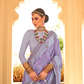 Rich Banarasi Handwoven  khadi Silk Saree with Traditional Weave