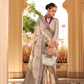 Rich Banarasi Handwoven  khadi Silk Saree with Traditional Weave
