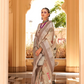Rich Banarasi Handwoven  khadi Silk Saree with Traditional Weave