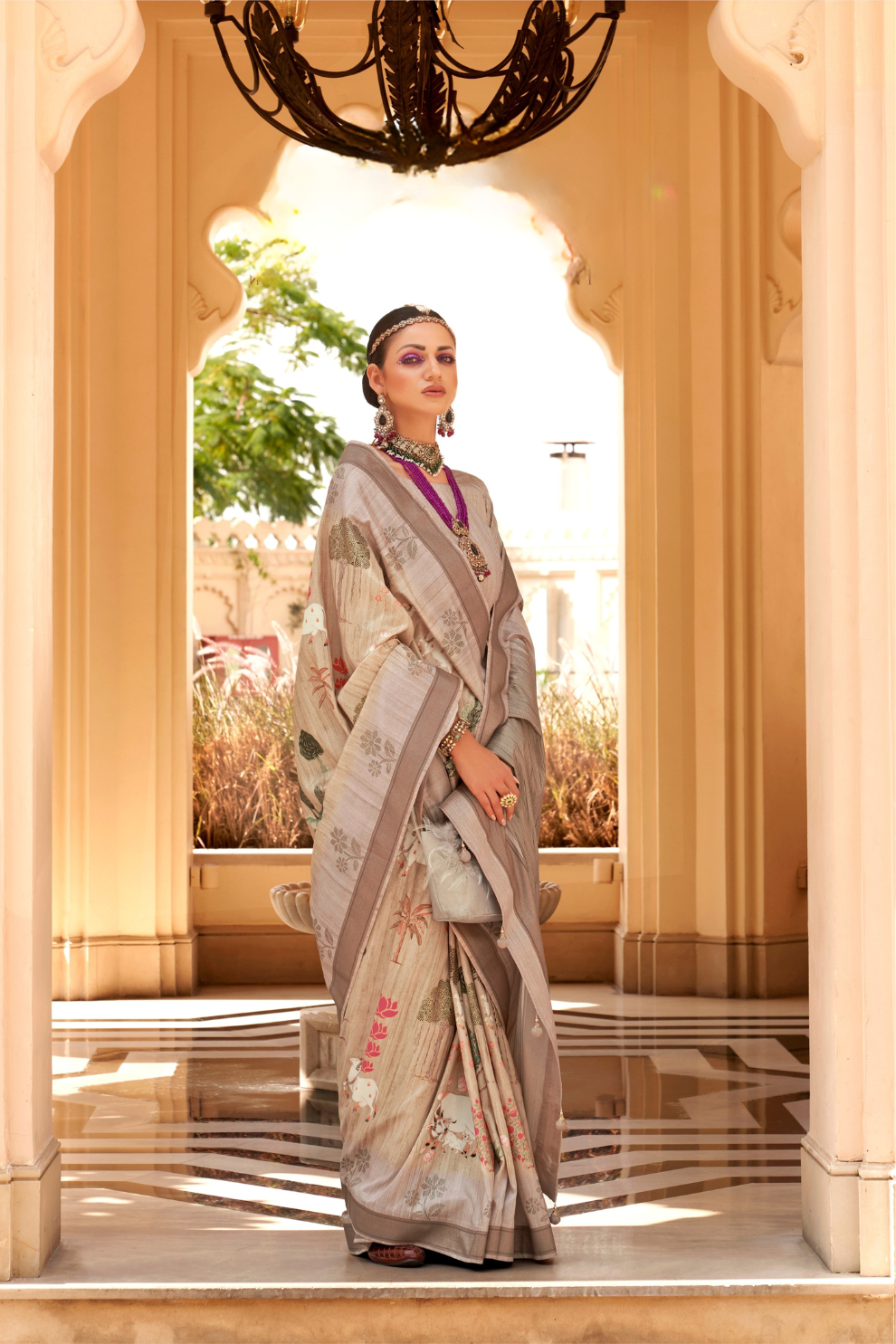 Rich Banarasi Handwoven  khadi Silk Saree with Traditional Weave