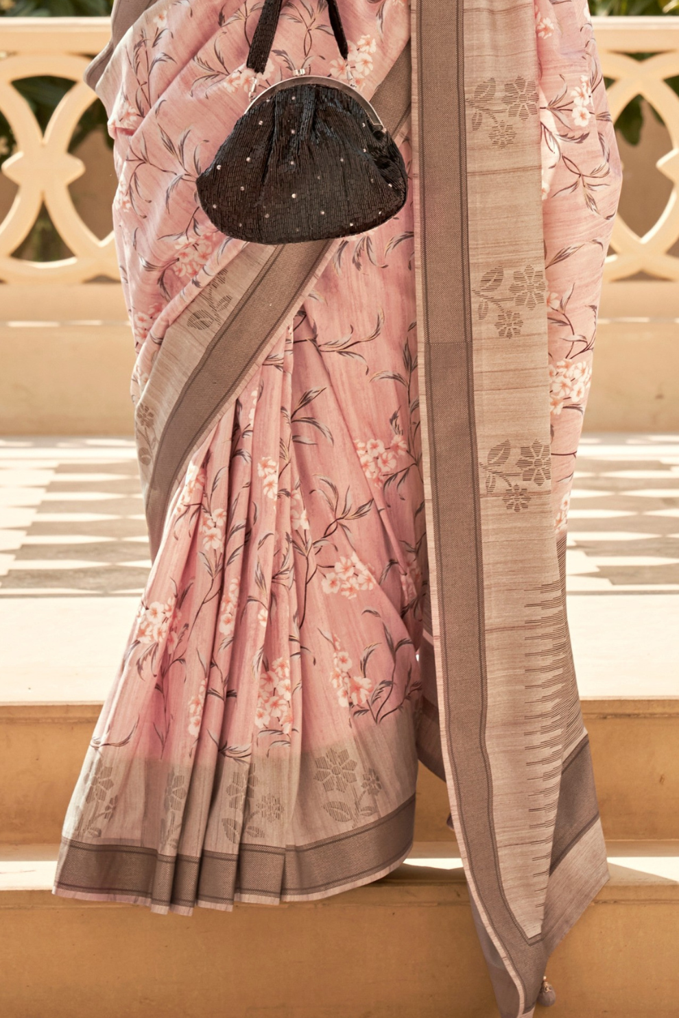 Rich Banarasi Handwoven  khadi Silk Saree with Traditional Weave