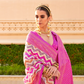 Foil Printed Poly Viscose Silk Saree with Elegant Aqua Finish