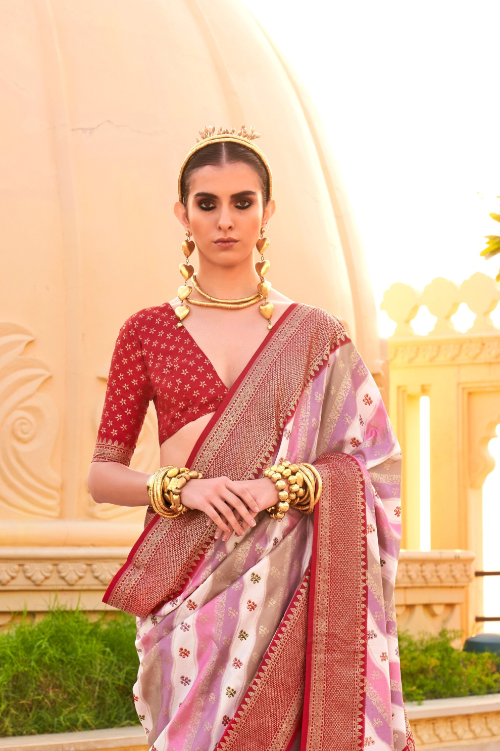 Foil Printed Poly Viscose Silk Saree with Elegant Aqua Finish