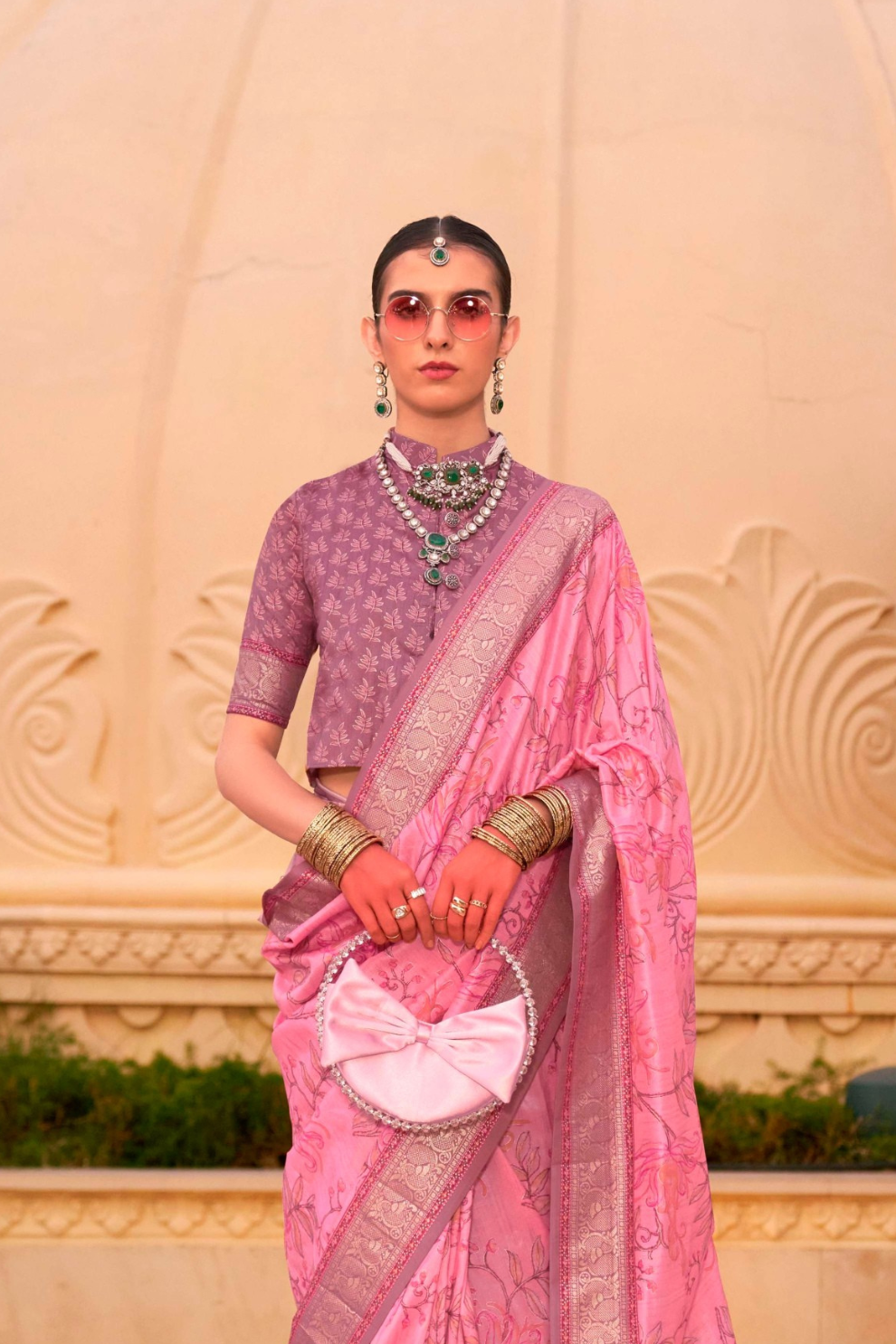Elegant Digital Printed Art Silk Saree for Festive Occasions