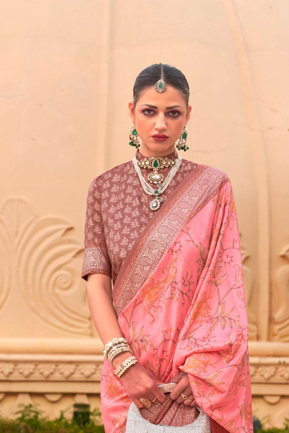 Elegant Digital Printed Art Silk Saree for Festive Occasions
