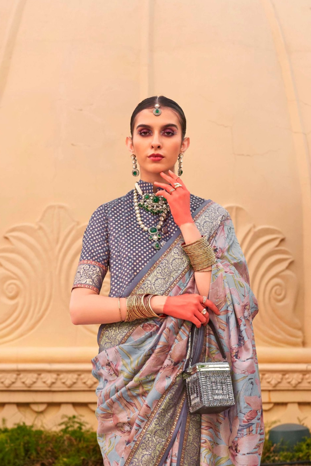 Elegant Digital Printed Art Silk Saree for Festive Occasions