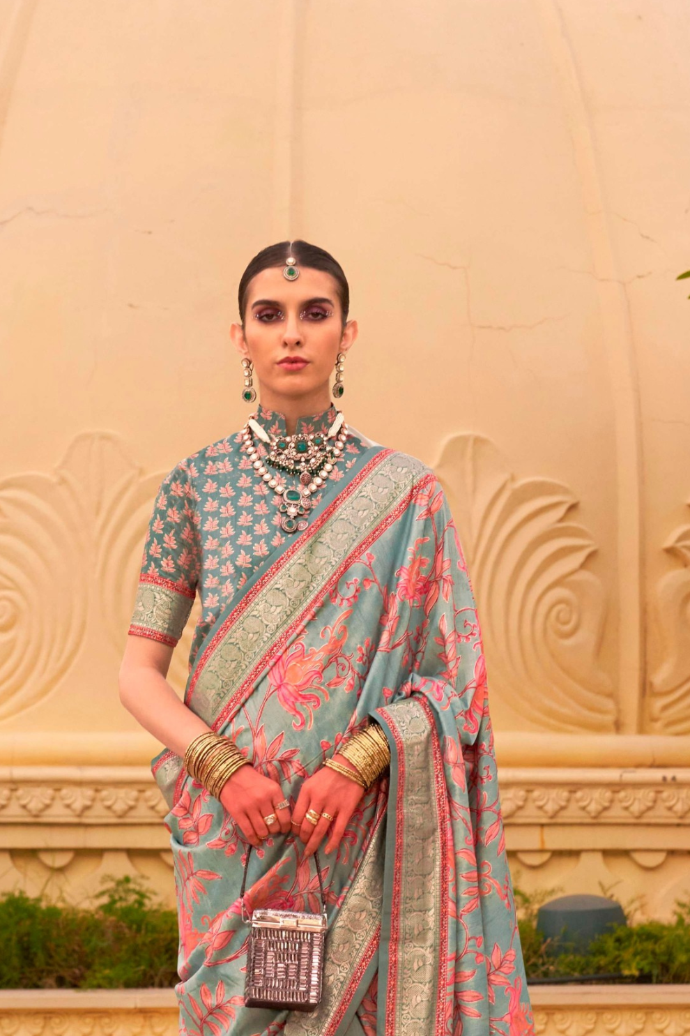 Elegant Digital Printed Art Silk Saree for Festive Occasions