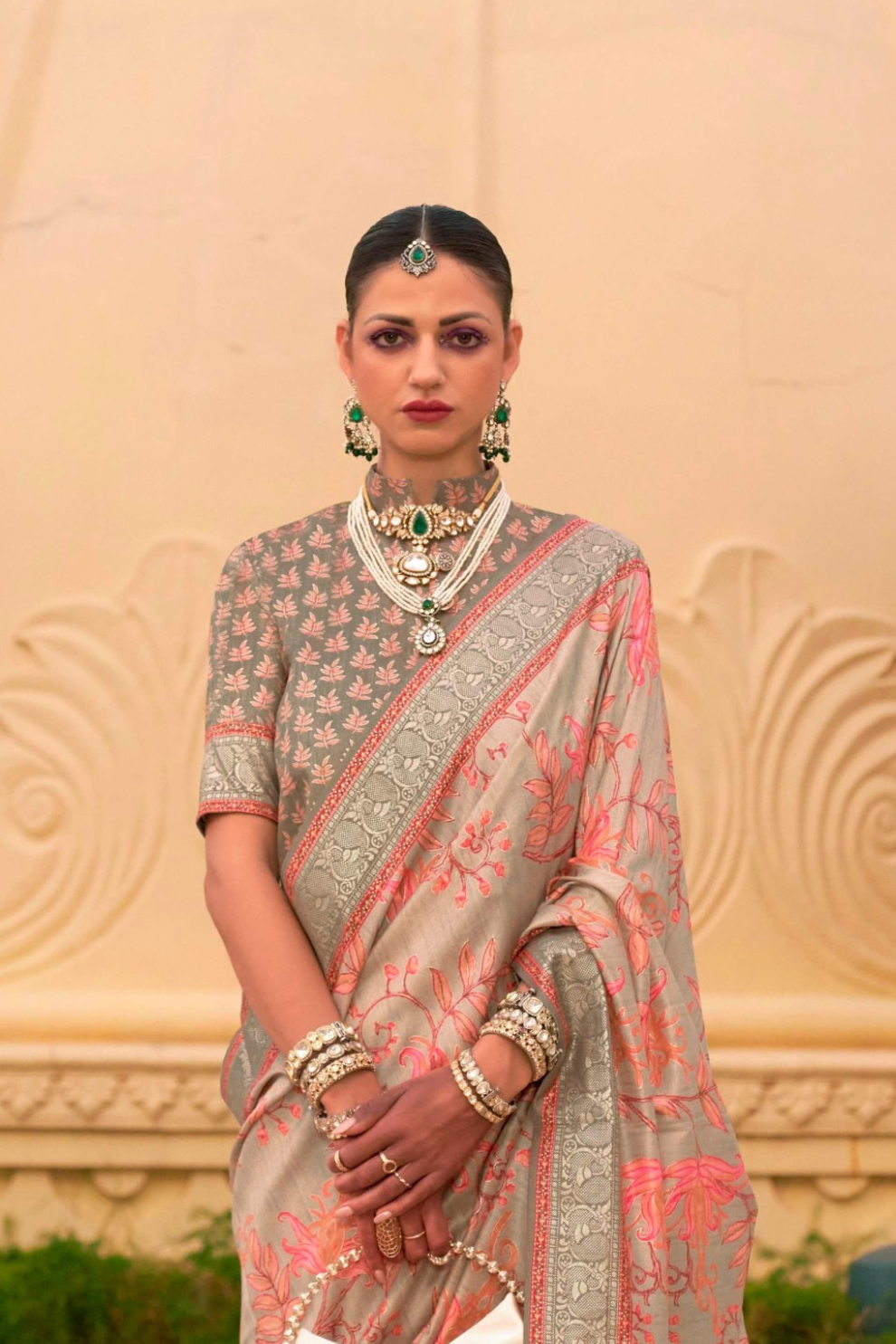 Elegant Digital Printed Art Silk Saree for Festive Occasions