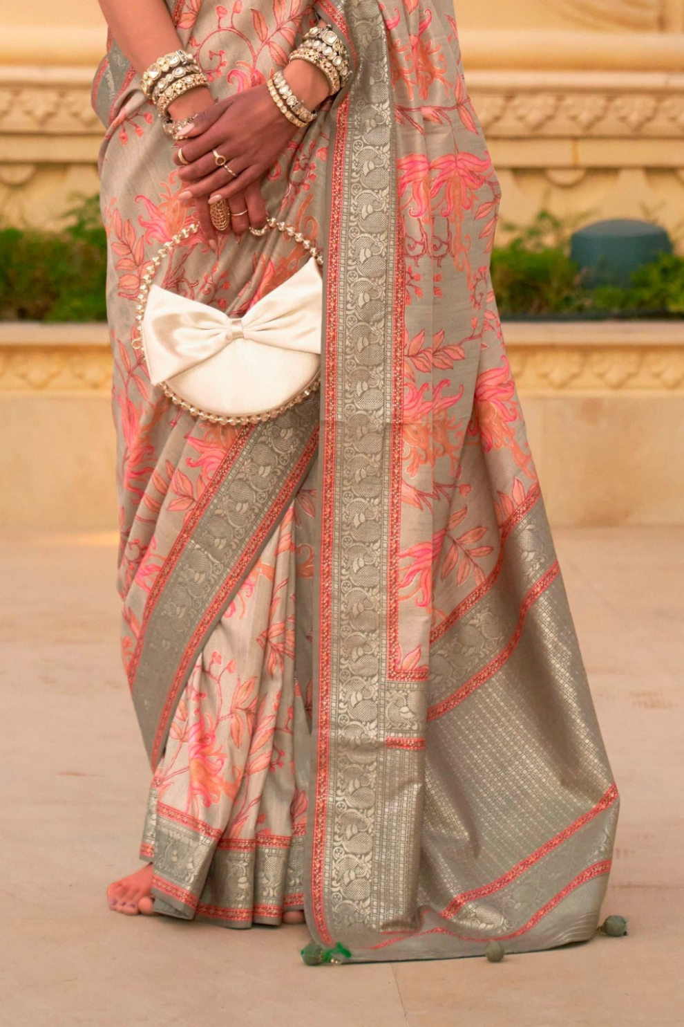 Elegant Digital Printed Art Silk Saree for Festive Occasions