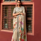 Super Tussar Silk Saree with Excellent Digital Floral Print