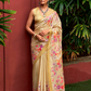 Super Tussar Silk Saree with Excellent Digital Floral Print