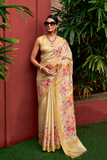 Super Tussar Silk Saree with Excellent Digital Floral Print