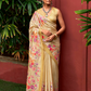 Super Tussar Silk Saree with Excellent Digital Floral Print
